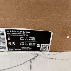 Nike Air Max Pre-Day in Light Bone and White